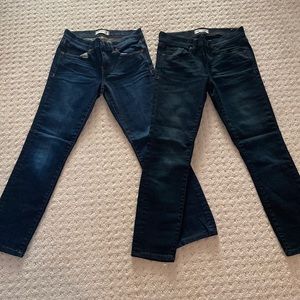 2 pairs of madewell denim.